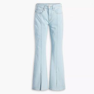 Levi’s 726 High Rise Slit Hem Flare Jean